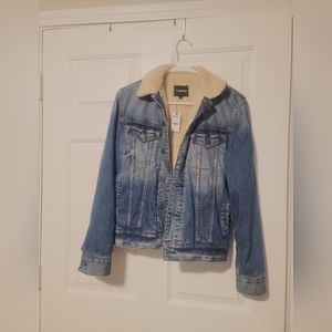 NWT Express Sherpa Jean Jacket